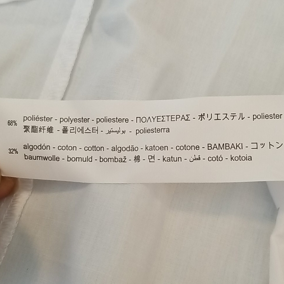 Zara Off the Shoulder Poplin Top, Size L - Picture 6 of 6